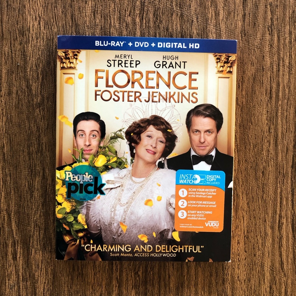 Florence Foster Jenkins Blu-Ray + DVD